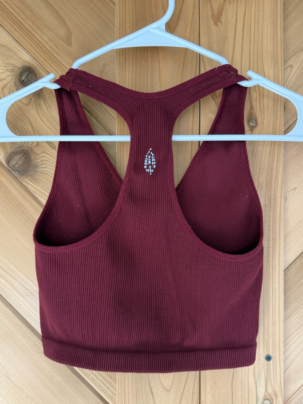 Free People Ribbed V-Neck Racerback Crop Top - Picture 2 of 3